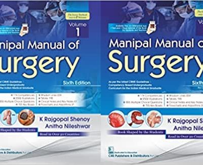Manipal Manual Of Surgery 6Ed 2 Vol Set (Pb 2023) (Cbme Edition)