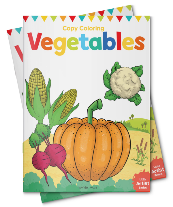 Little Artist Series Vegetables: Copy Colour Books