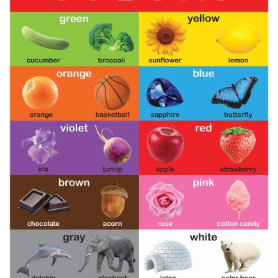 Colors - Early Learning Educational Posters For Children: Perfect For Kindergarten, Nursery and Homeschooling (19 Inches X 29 Inches)