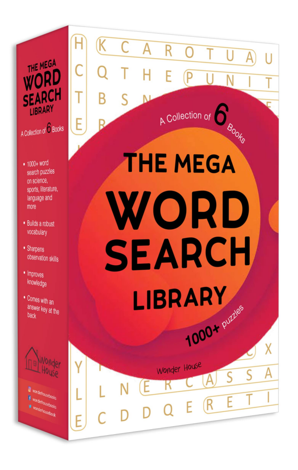 The Mega Word Search Library: Gift Boxset For Kids (A Collection of 6 Books)