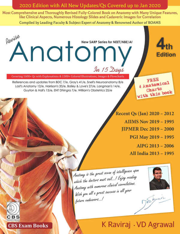 New Sarp Series For Neet/Ini-Cet Revise Anatomy In 15 Days 5Ed (Pb 2023)