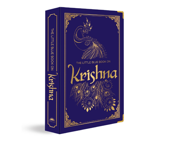 The Little Blue Book on Krishna (Deluxe Silk Hardbound)