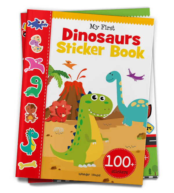 Dinosaur World Reusable Sticker Book For Chindren