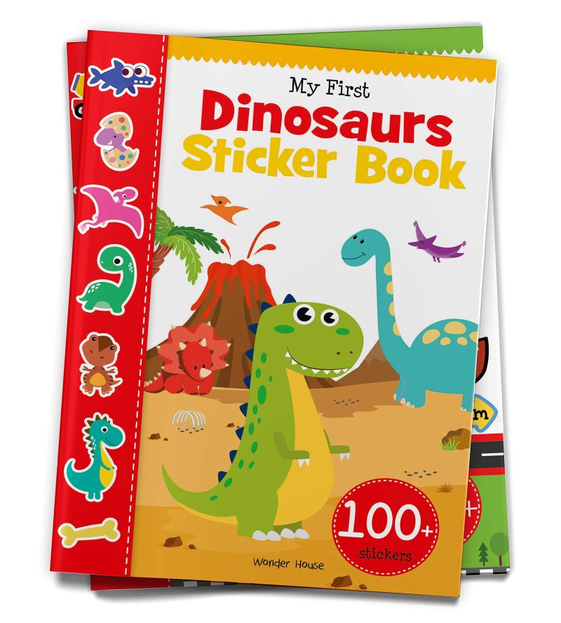 Dinosaur World Reusable Sticker Book For Chindren