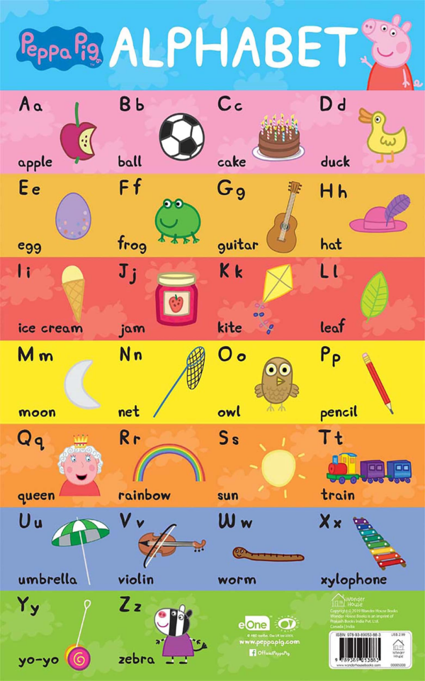 Learn with Peppa Pig : Early Learning English Alphabet Chart for Children