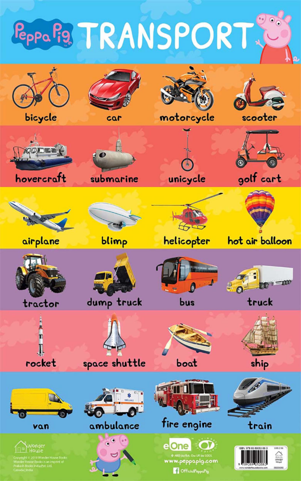 Learn with Peppa Pig : Early Learning Transport Chart for Children