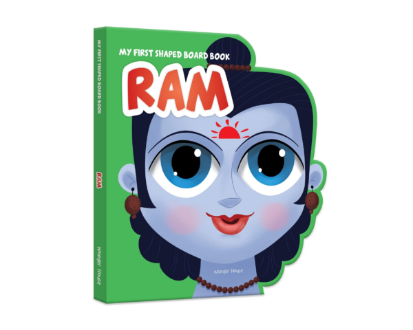 My First Shaped Board Book Illustrated Ram Hindu Mythology Book For Kids Age 2+ (Indian Gods And Goddesses)