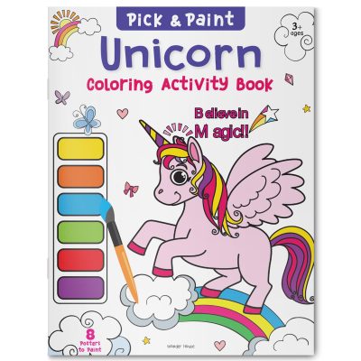 Pick And Paint Coloring Activity Book For Kids Unicorn