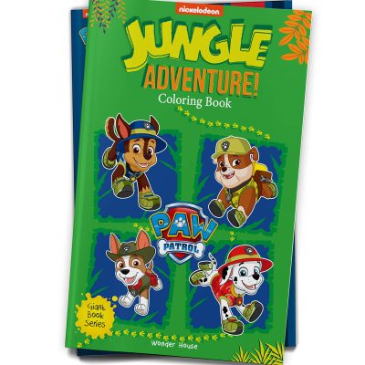 Jungle Adventure! : Paw Patrol Giant Coloring Book For Kids