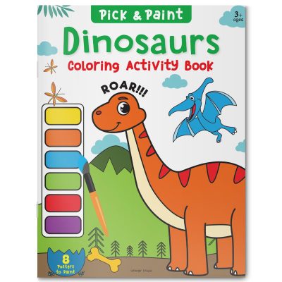 Pick And Paint Coloring Activity Book For Kids Dinosaurs