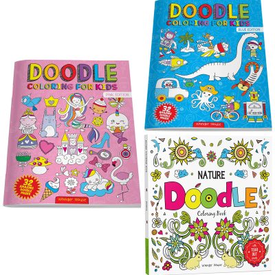 Nature Doodle Coloring Book : Children Coloring Book With Tear Out Sheets