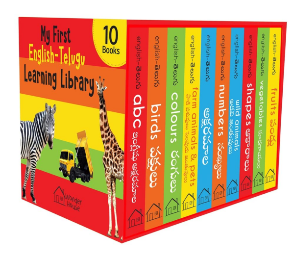My First Book Of Telugu Alphabet - Aksharamaalaa My First English Telugu Board Book