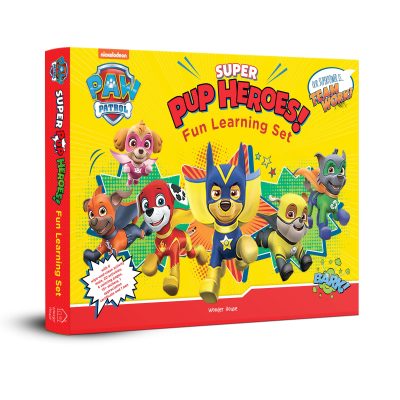Nickelodeon Paw Patrol - Super Pup Heroes Off Duty! : Fun Learning Set (With Wipe And Clean Mats, Coloring Sheets, Stickers, Appreciation Certificate And Pen)