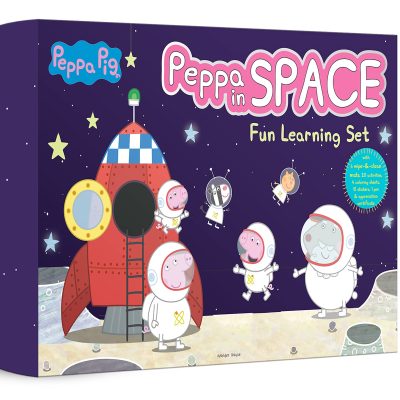 Peppa Pig - Peppa In Space : Fun Learning Set (With Wipe And Clean Mats, Coloring Sheets, Stickers, Appreciation Certificate And Pen)