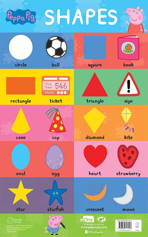 Learn with Peppa Pig : Early Learning Shapes Chart for Children
