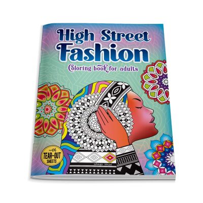 High Street Fashion Coloring Book For Adults