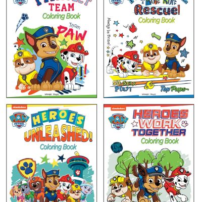 Paw Patrol Cool Pups Coloring Books Super Boxset : Pack of 4 Coloring Books For Kids