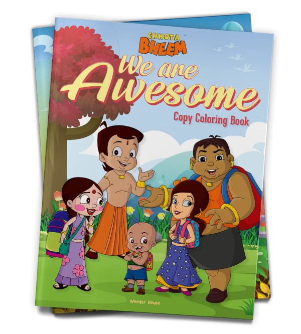 Chhota Bheem - We are Awesome: Copy Coloring Book For Kids