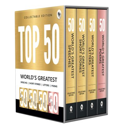 Top 50 World?s Greatest Short Stories, Speeches, Letters & Poems, COLLECTABLE EDITION (Box Set of 4 Books)