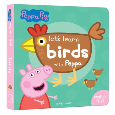 Peppa Board Book - Let's Learn Birds with Peppa - English & Hindi: Early Learning for Children