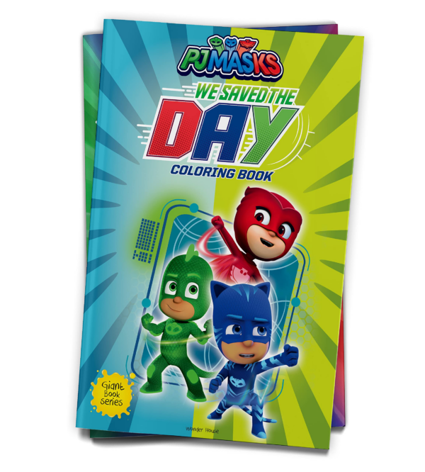 We saved the Day: PJ Masks - Giant Coloring Book For Children