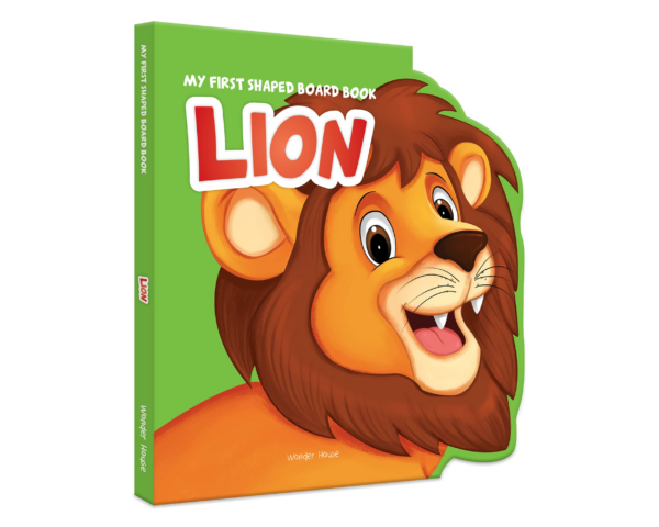 My First Shaped Board Book: Illustrated Lion - Animal Picture Book for Kids Age 2+ Board book
