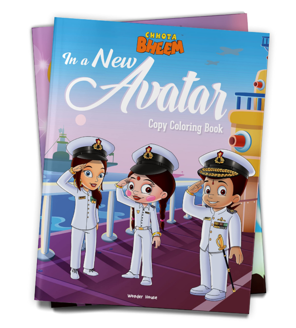 Chhota Bheem - In a new Avatar: Copy Coloring Book For Kids