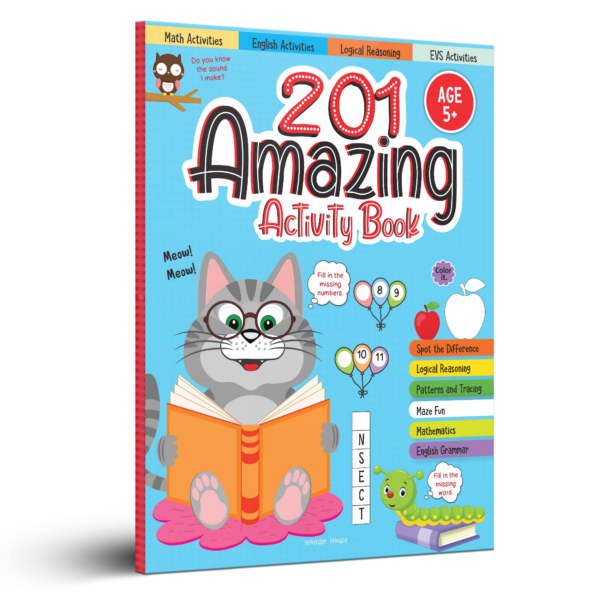 201 Amazing Activity Book - Fun Activities And Puzzles For Children: Spot The Difference, Logical Reasoning, Patterns & Tracing