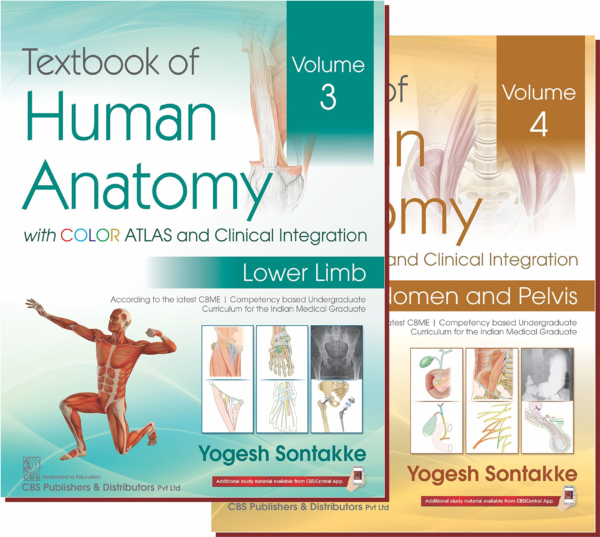 Textbook Of Human Anatomy With Color Atlas And Clinical Integration Volume - 3 & 4 (Set)