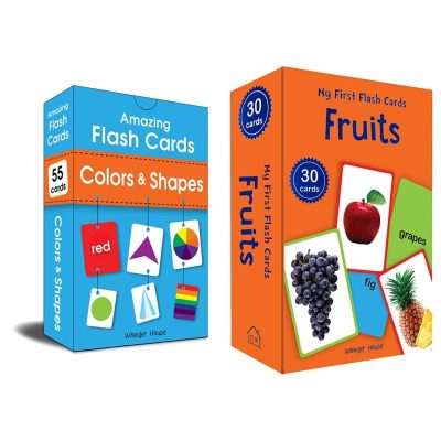 Amazing Flash Cards Colors & Shapes: Early Development OF Preschool Toddler (55 Cards)