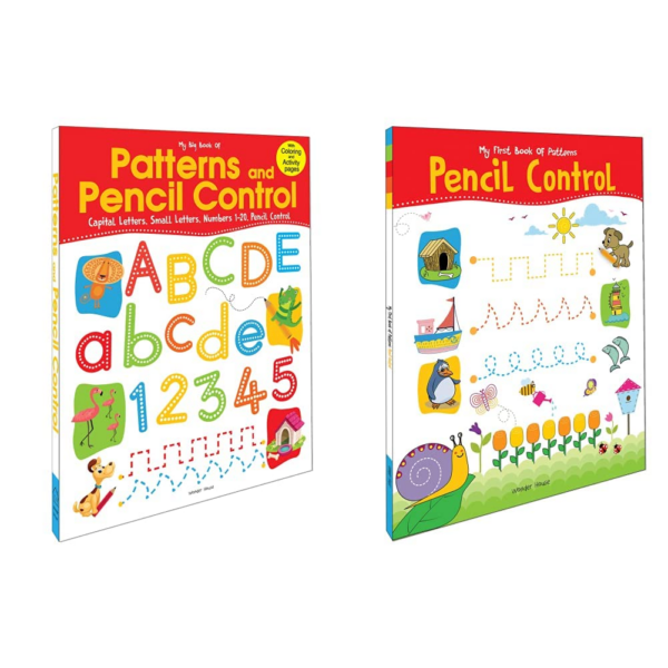 My Big Book Of Patterns And Pencil Control : Interactive Activity Book For Children To Practice Patterns, Numbers 1-20 And Alphabet