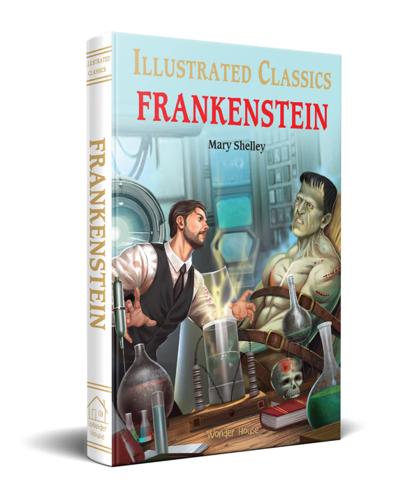 Frankenstein : illustrated Abridged Children Classics English Novel with Review Questions