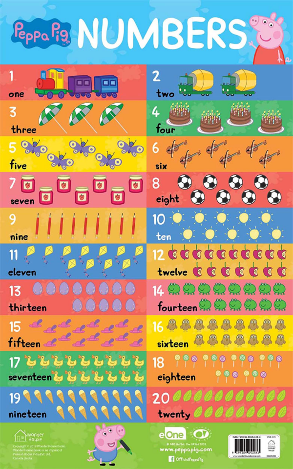 Learn with Peppa Pig : Early Learning Numbers Chart for Children