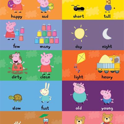 Learn with Peppa Pig : Early Learning Opposites Chart for Children