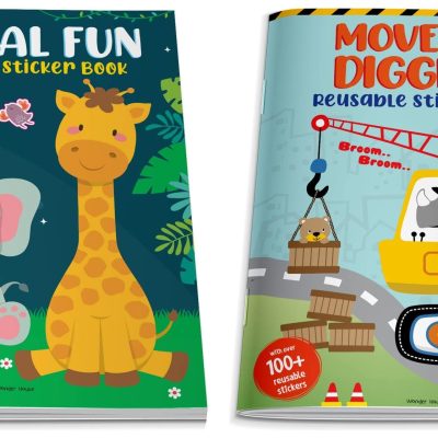 Movers And Diggers Reusable Sticker Book For Chindren