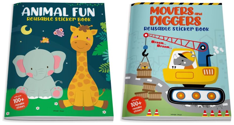 Movers And Diggers Reusable Sticker Book For Chindren