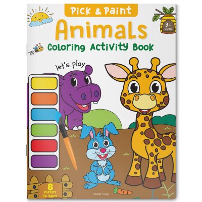 Pick And Paint Coloring Activity Book For Kids Animals