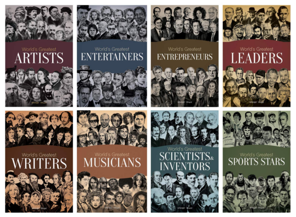 World's Greatest Library : A Collection Of 200 Inspiring Personalities (Box Set of 8 Biographies)