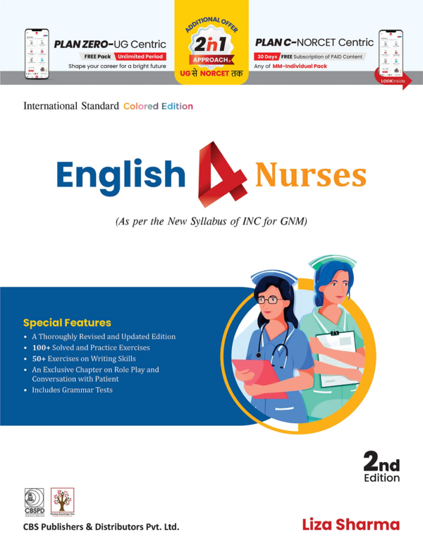 English 4 Nurses (As Per The Syllabus For Gnm Nursing), 2Nd Ed (Pb- 2023)