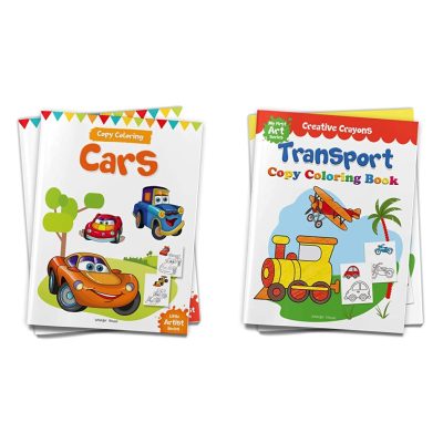 Colouring Book of Transport (Cars, Trains, Airplane and more): Creative Crayons Series - Crayon Copy Colour Books