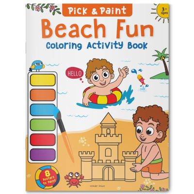 Pick And Paint Coloring Activity Book For Kids: Beach Fun