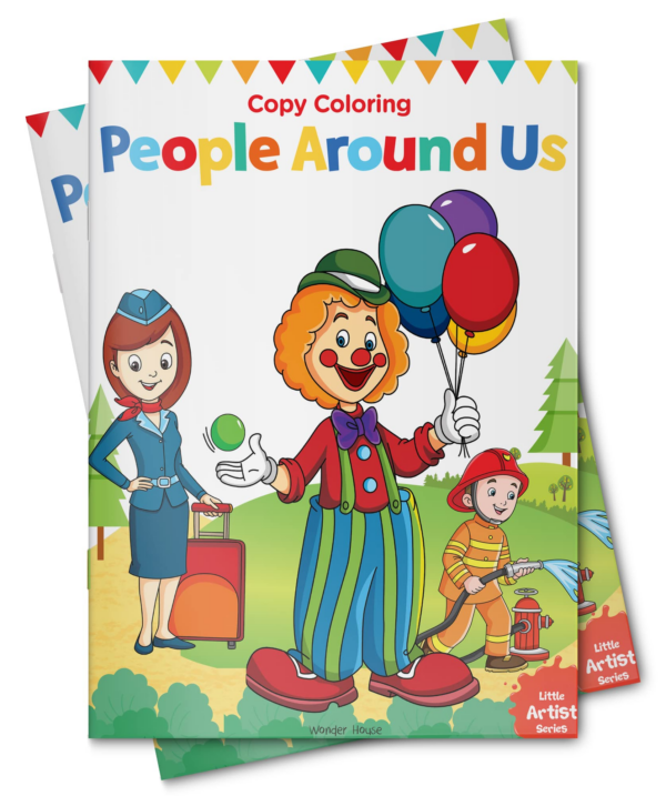 Little Artist Series People Around Us: Copy Colour Books