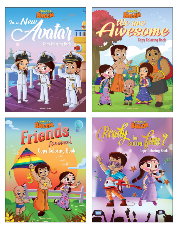 Chhota Bheem - It's Fun Together : Sticker And Coloring Fun Activity Book