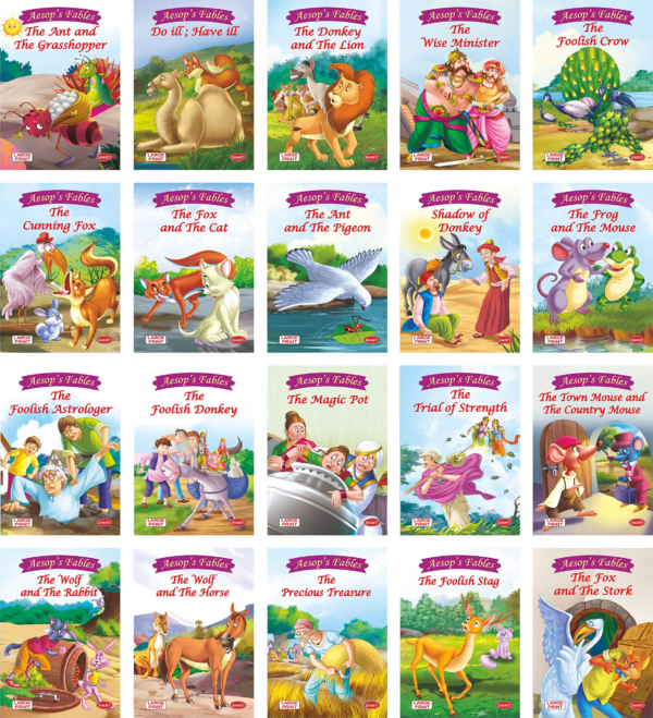 101 Aesop'S Fables For Children - 5 Minutes Read Aloud Illustrated Tales With Morals