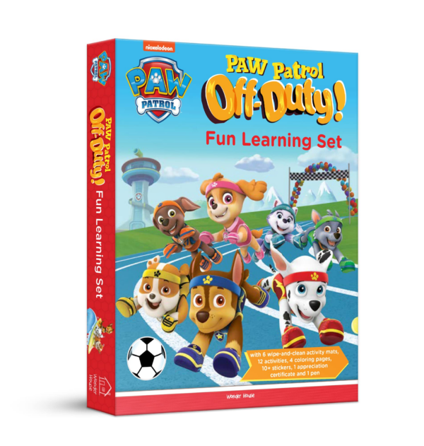 Nickelodeon Paw Patrol - Paw Patrol Off Duty! : Fun Learning Set (with Wipe and Clean Mats, Coloring Sheets, Stickers, Appreciation Certificate and Pen)