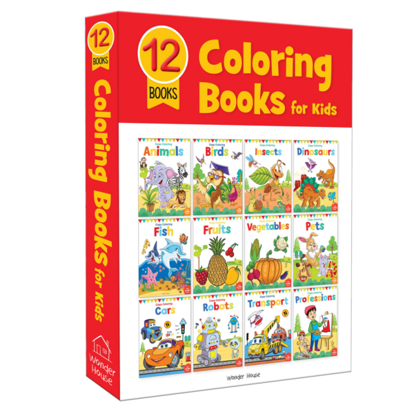 Colouring Books Boxset: Pack of 12 Copy Colour Books For Children