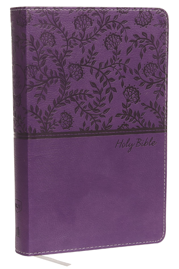 NKJV, Deluxe Gift Bible, Imitation Leather, Purple, Red Letter Edition