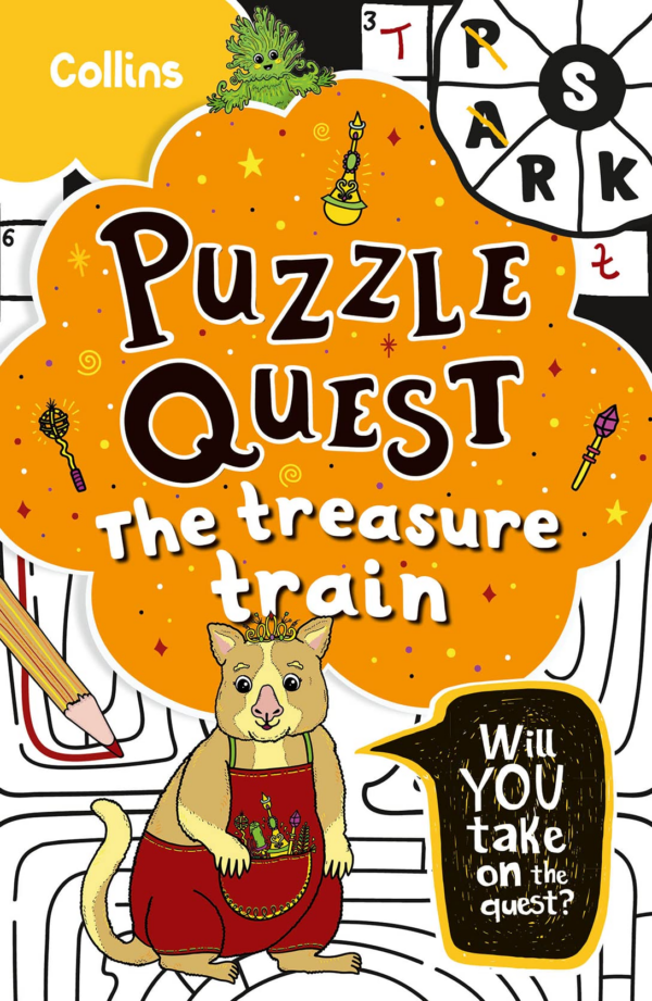 Treasure Train: Solve More Than 100 Puzzles in This Adventure Story for Kids Aged 7
