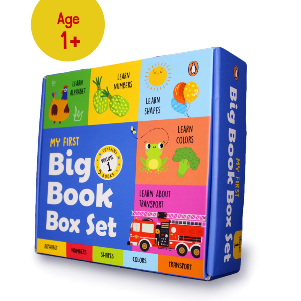 My First Big Book Box Volume 1 (5 Books TuckBox) (Penguin Early Learning Series): A Boxset of 5 Illustrated Big Board Books for PreSchool Kids, Toddlers