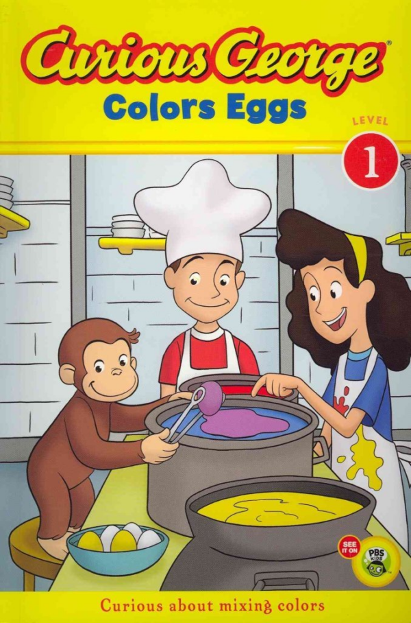 Curious George Colors Eggs: An Easter and Springtime Book for Kids